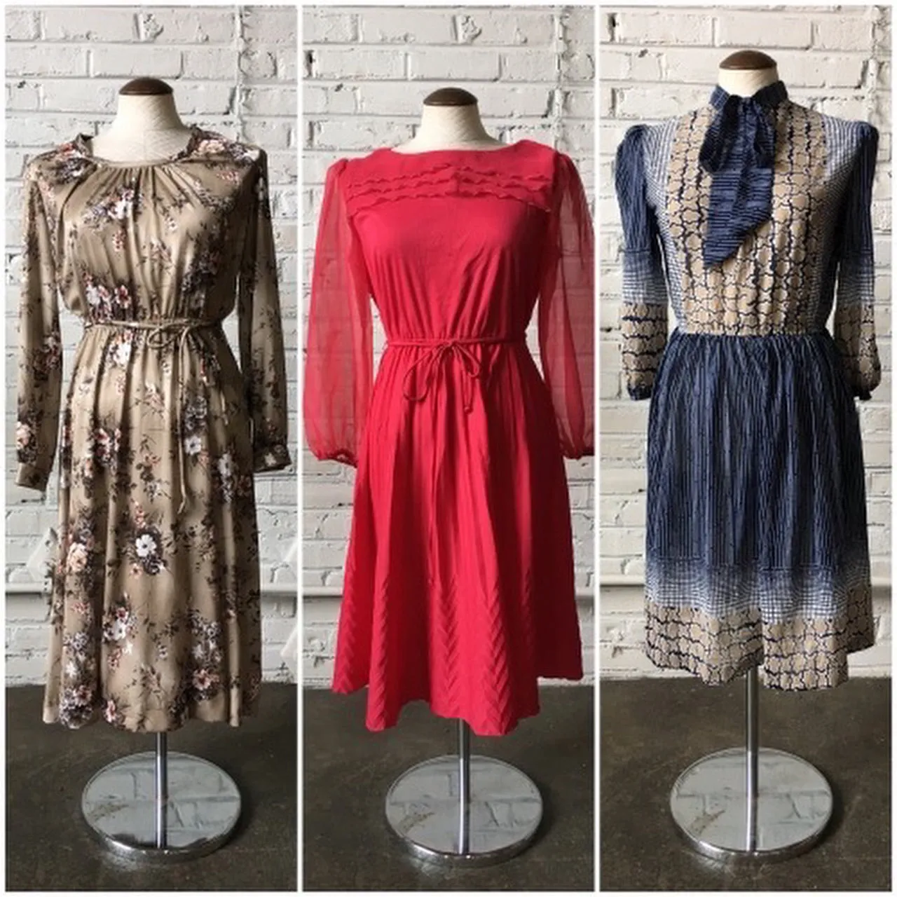 1960s-1970s Polyester Dresses - 10 pieces