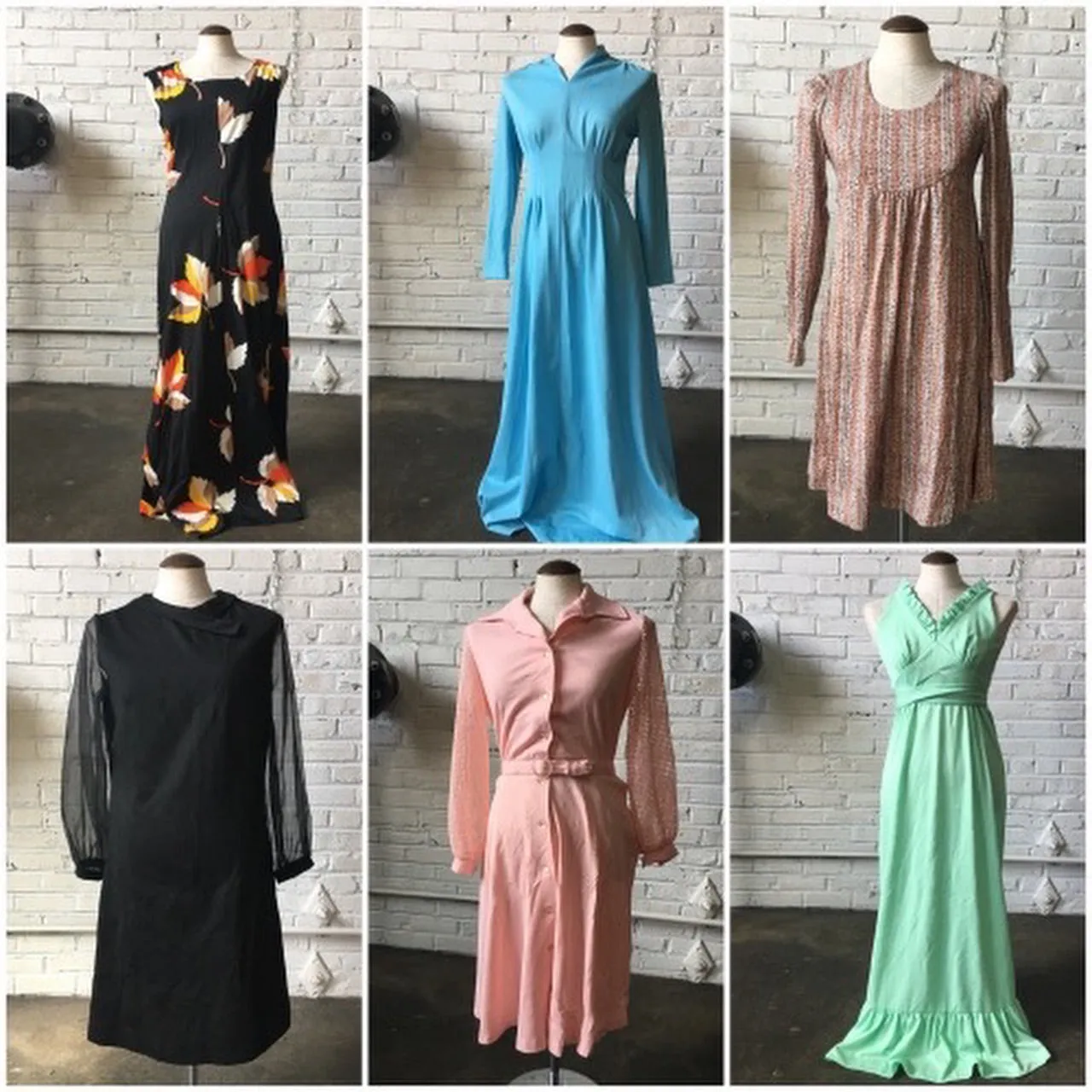 1960s-1970s Polyester Dresses - 10 pieces