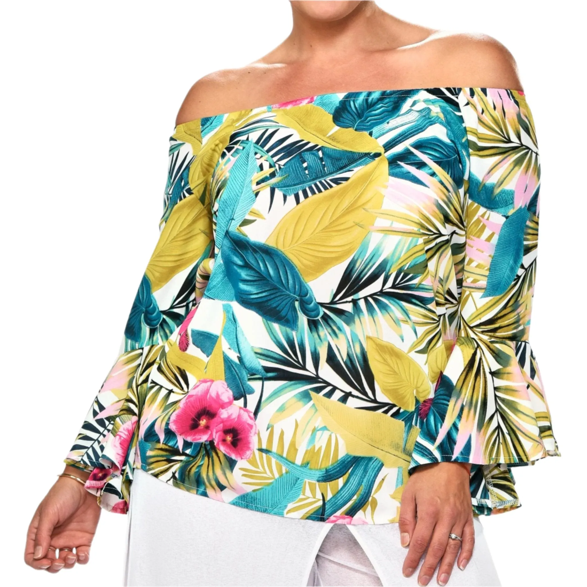 Bell Sleeve Peasant Top