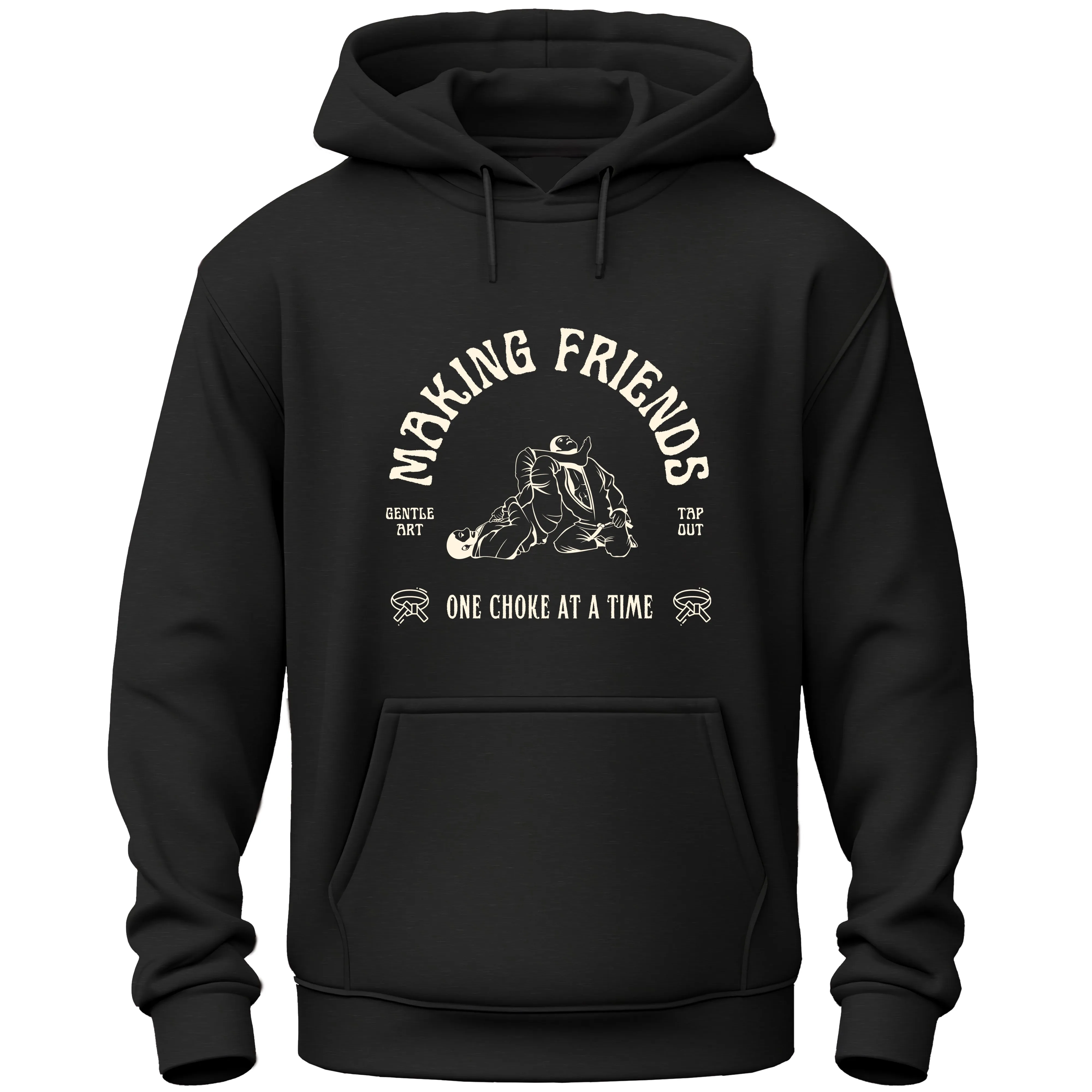 BJJ Making Friends One Choke At A Time Jiu Jitsu Hoodie