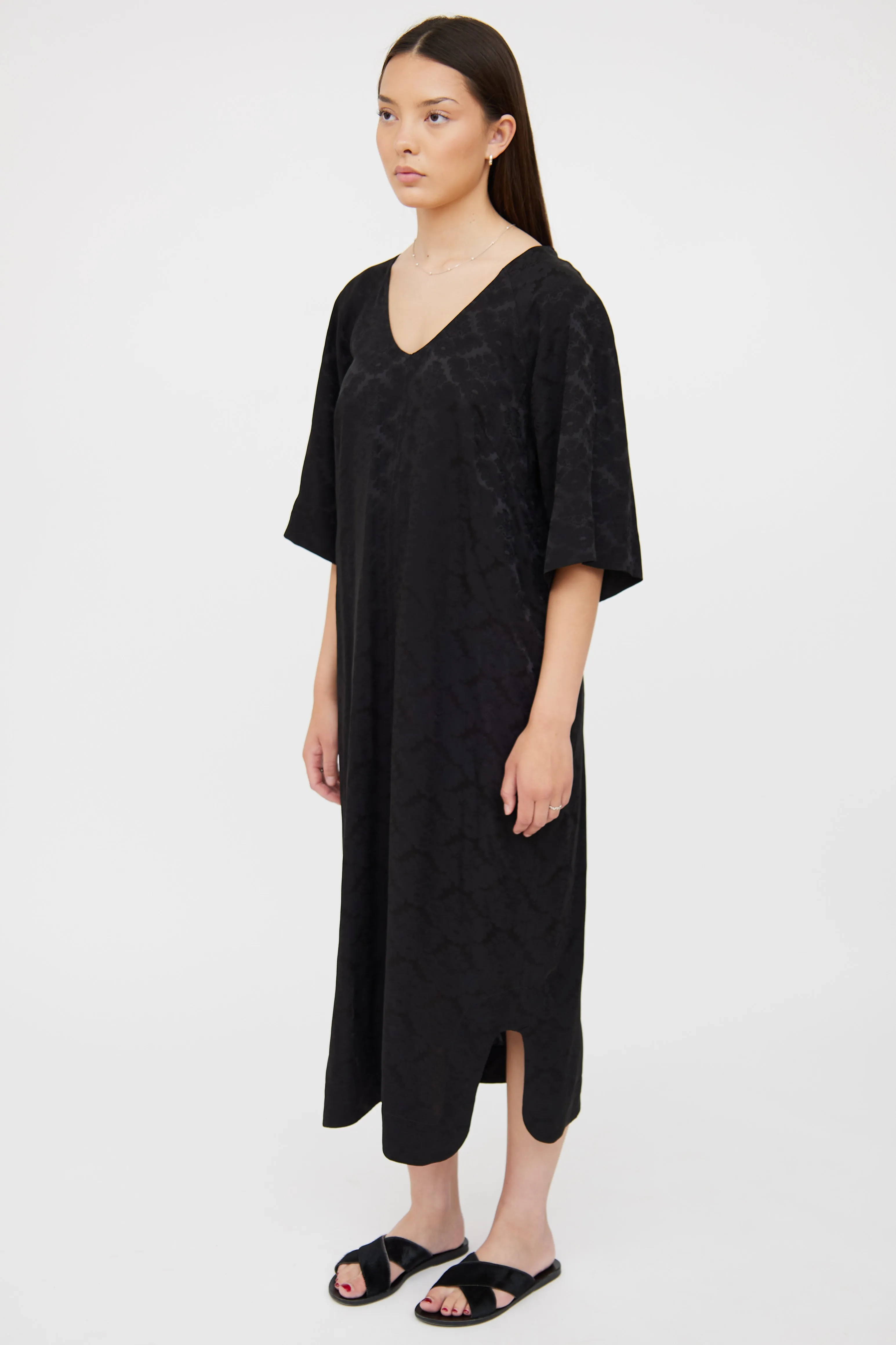 Black Floral Maxi Dress
