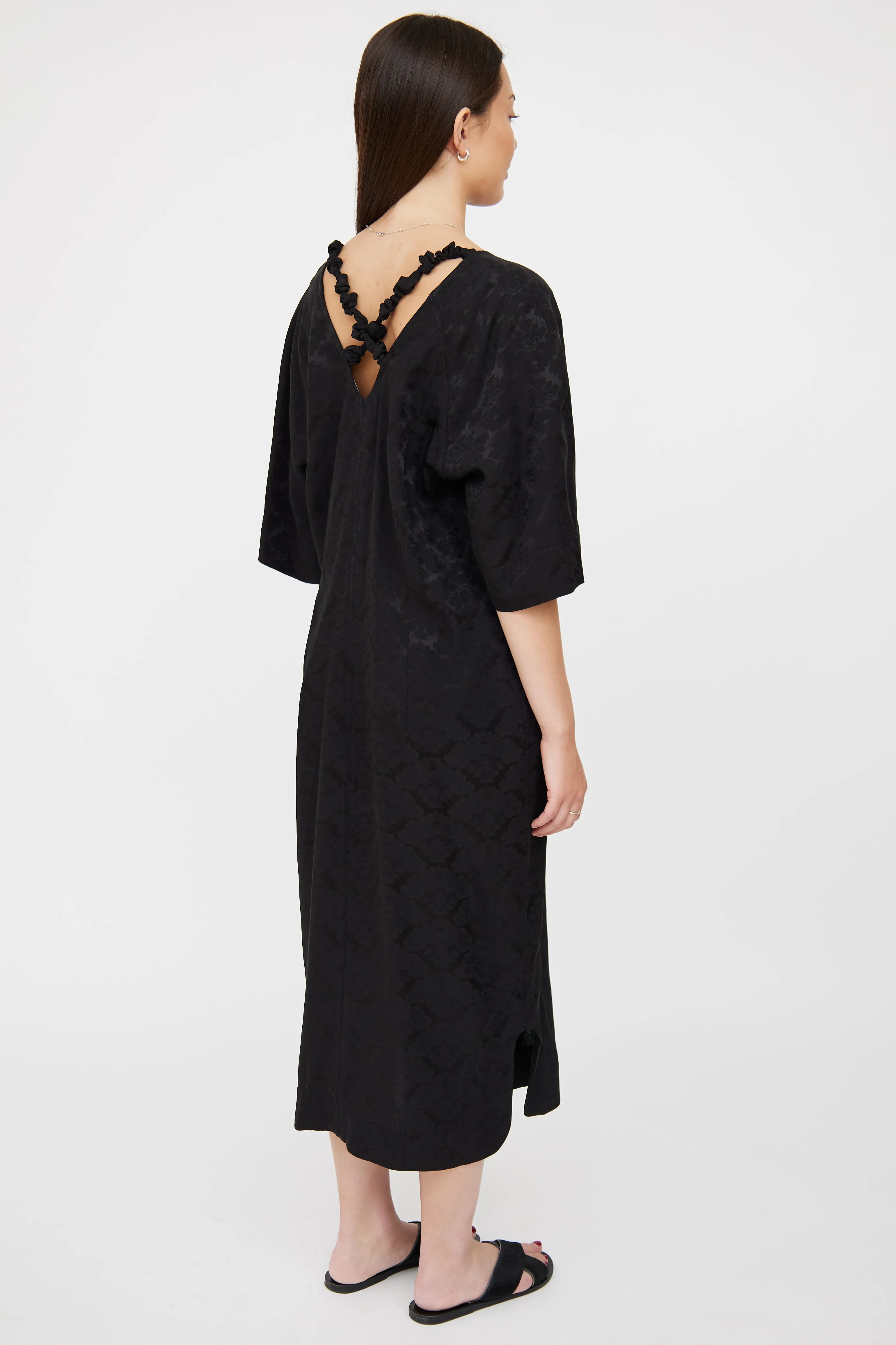 Black Floral Maxi Dress