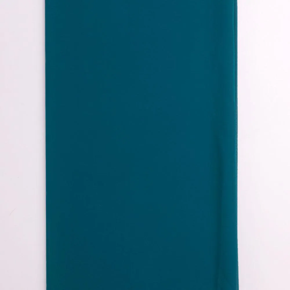 Blue Plain Georgette Solid Fabric