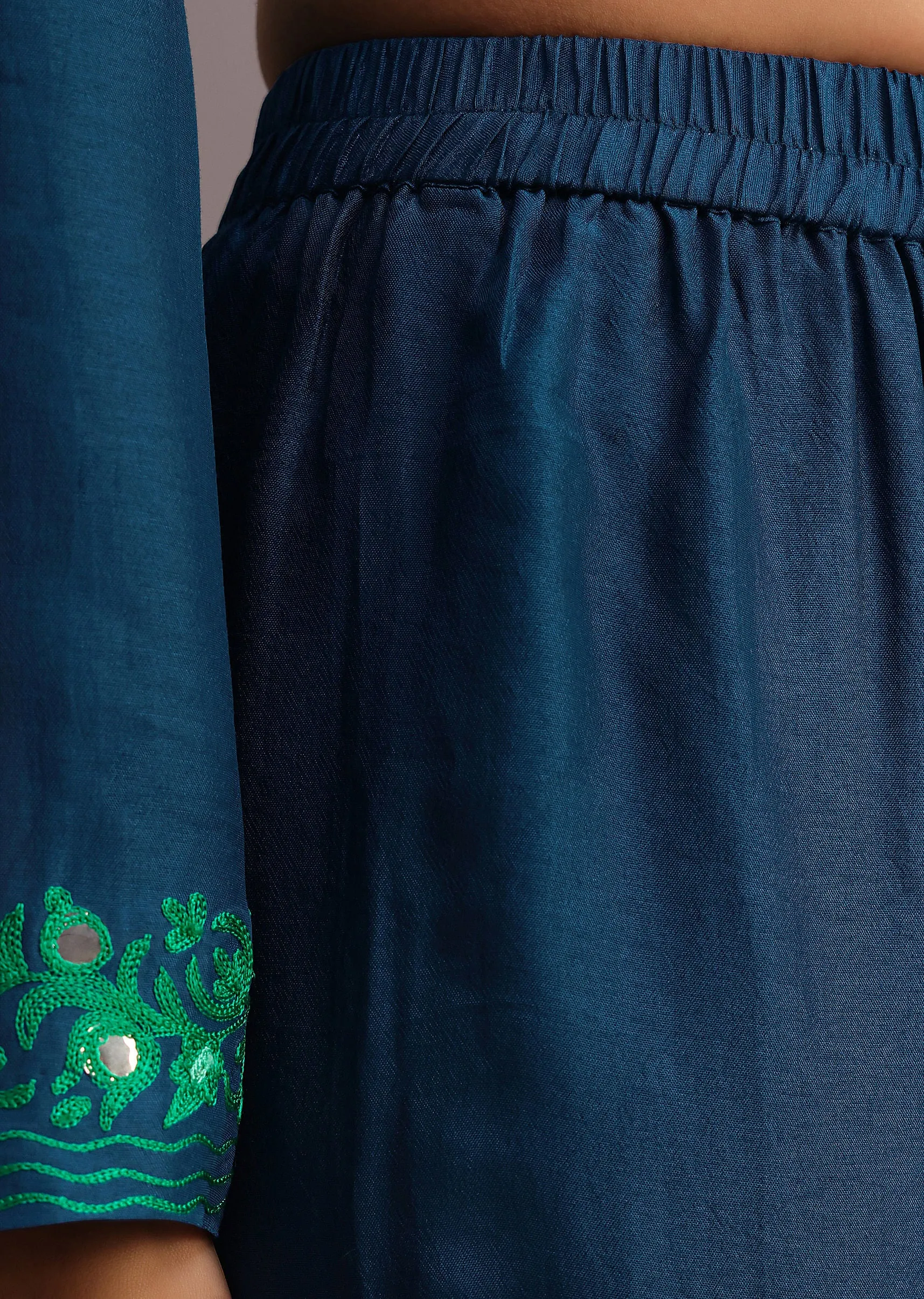 Blue Resham Work Co-ord Set
