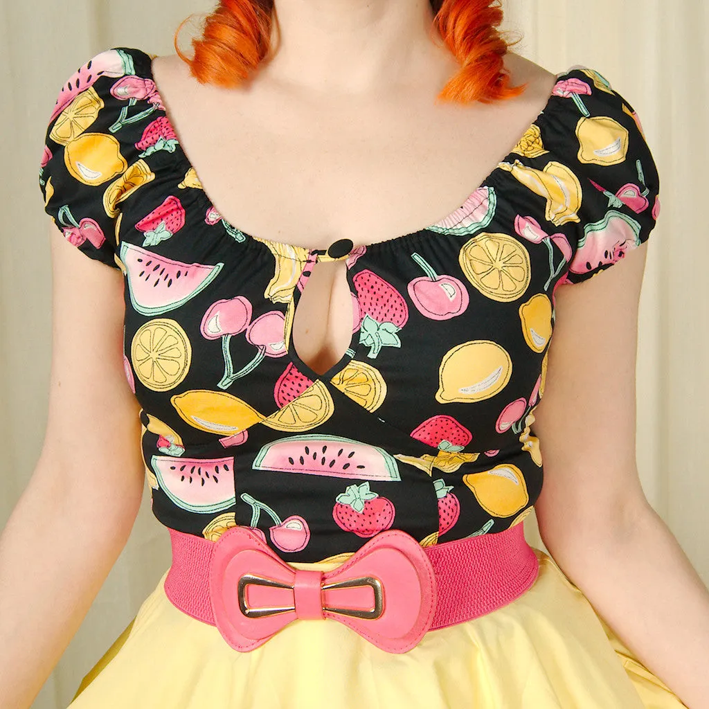 Carmen Fruit Peasant Top