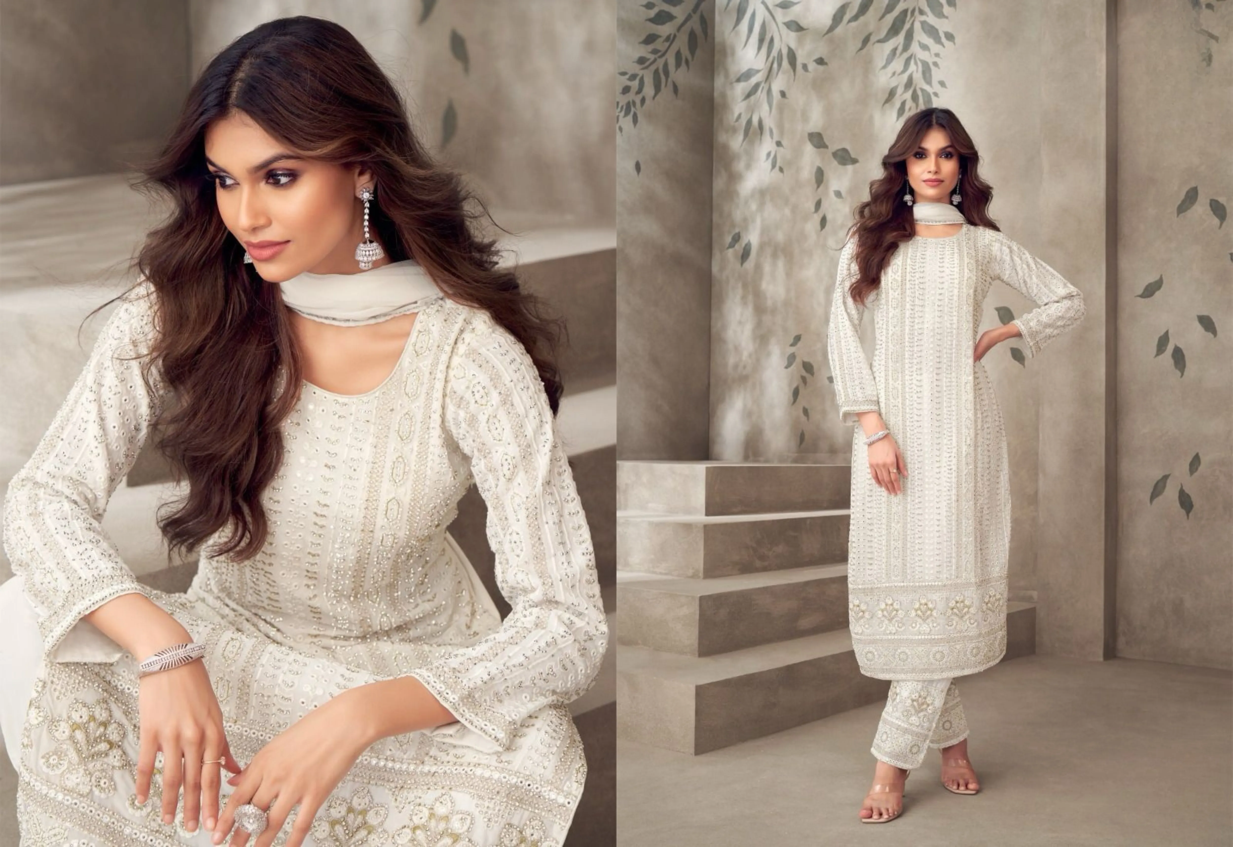 Embroidered Pakistani Suit