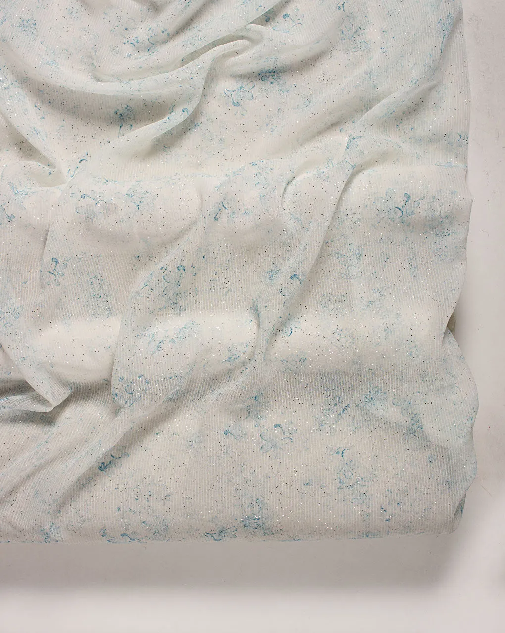 Foil Print Missing Dent Georgette Fabric