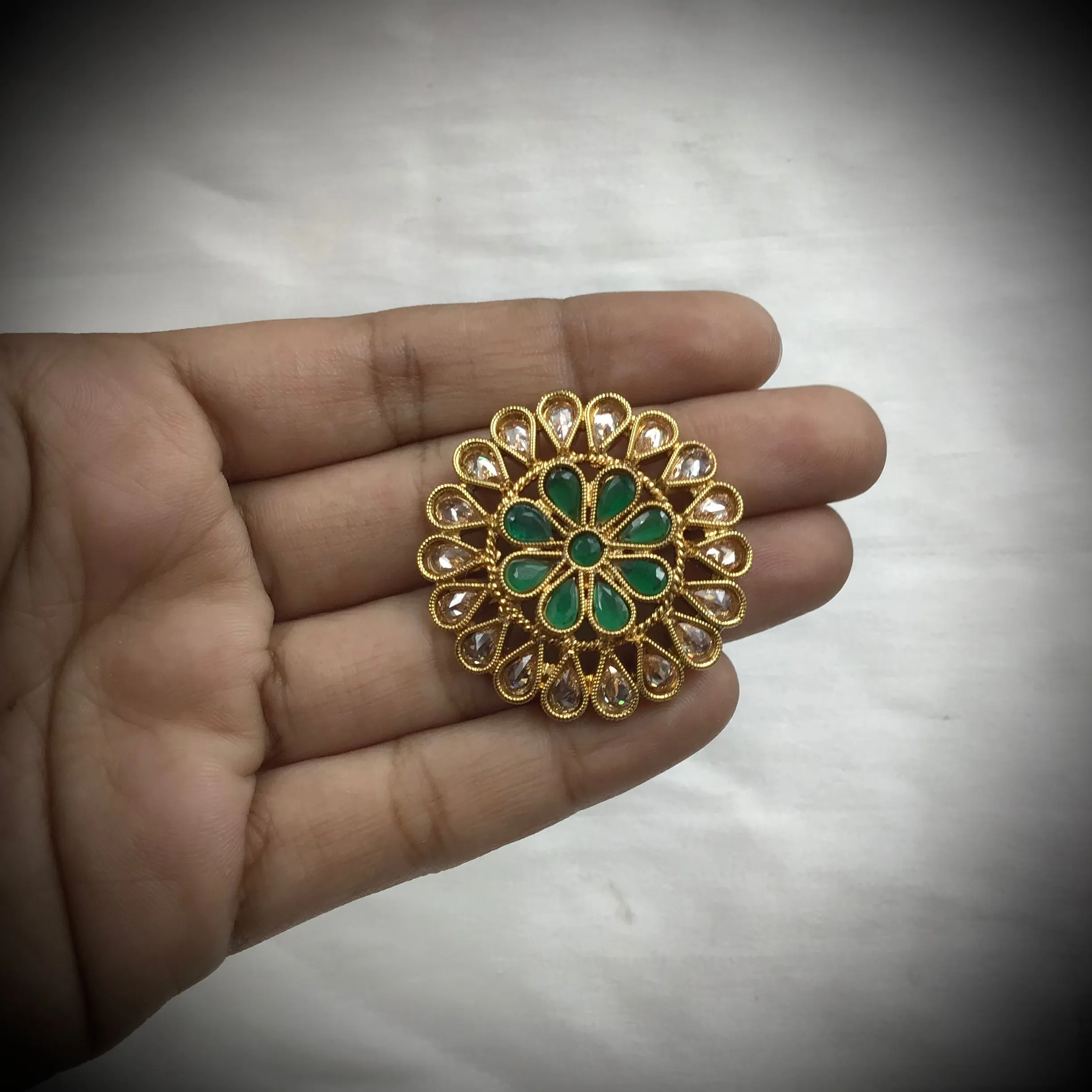 Green Gold Look Earring 19119-6301