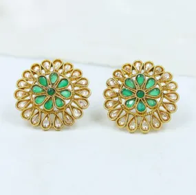 Green Gold Look Earring 19119-6301