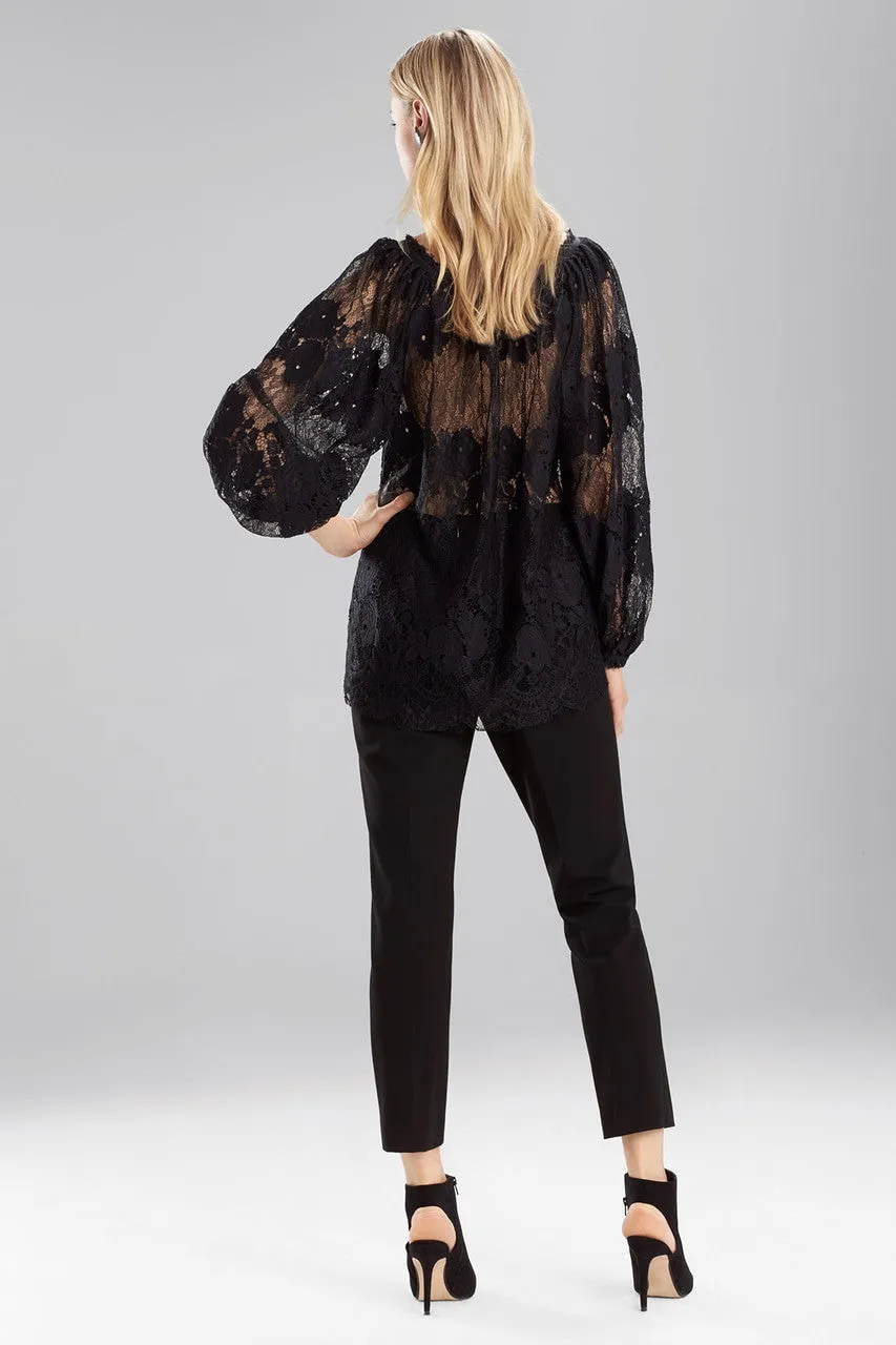 Lace Peasant Blouse