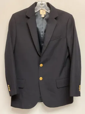 Lands End Size 14 Black Big Boys Polyester & Wool Blazers