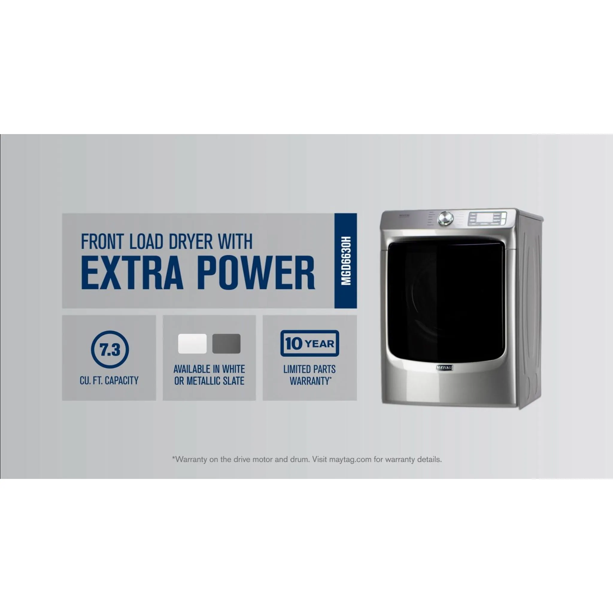 Maytag Gas Dryer (MGD6630HC) - Metallic Slate