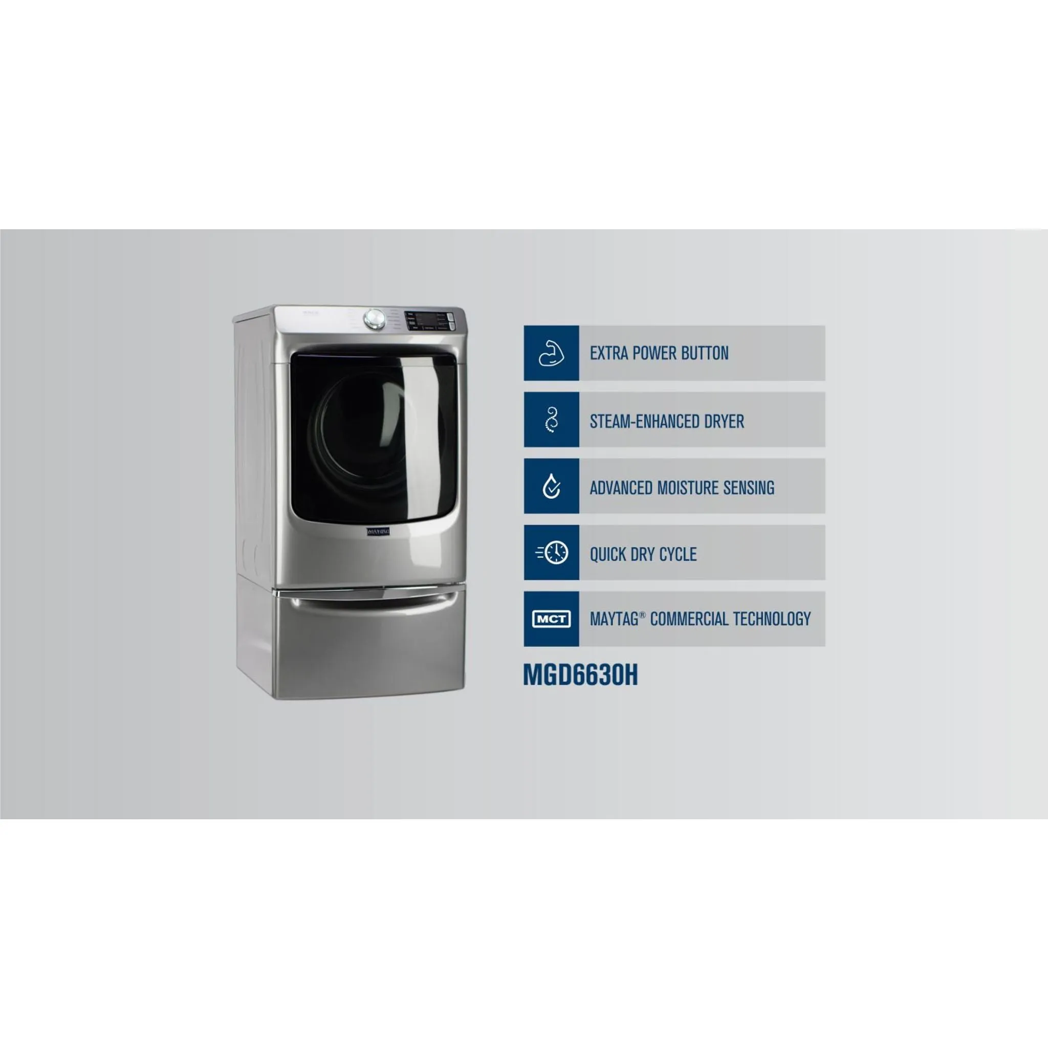 Maytag Gas Dryer (MGD6630HC) - Metallic Slate