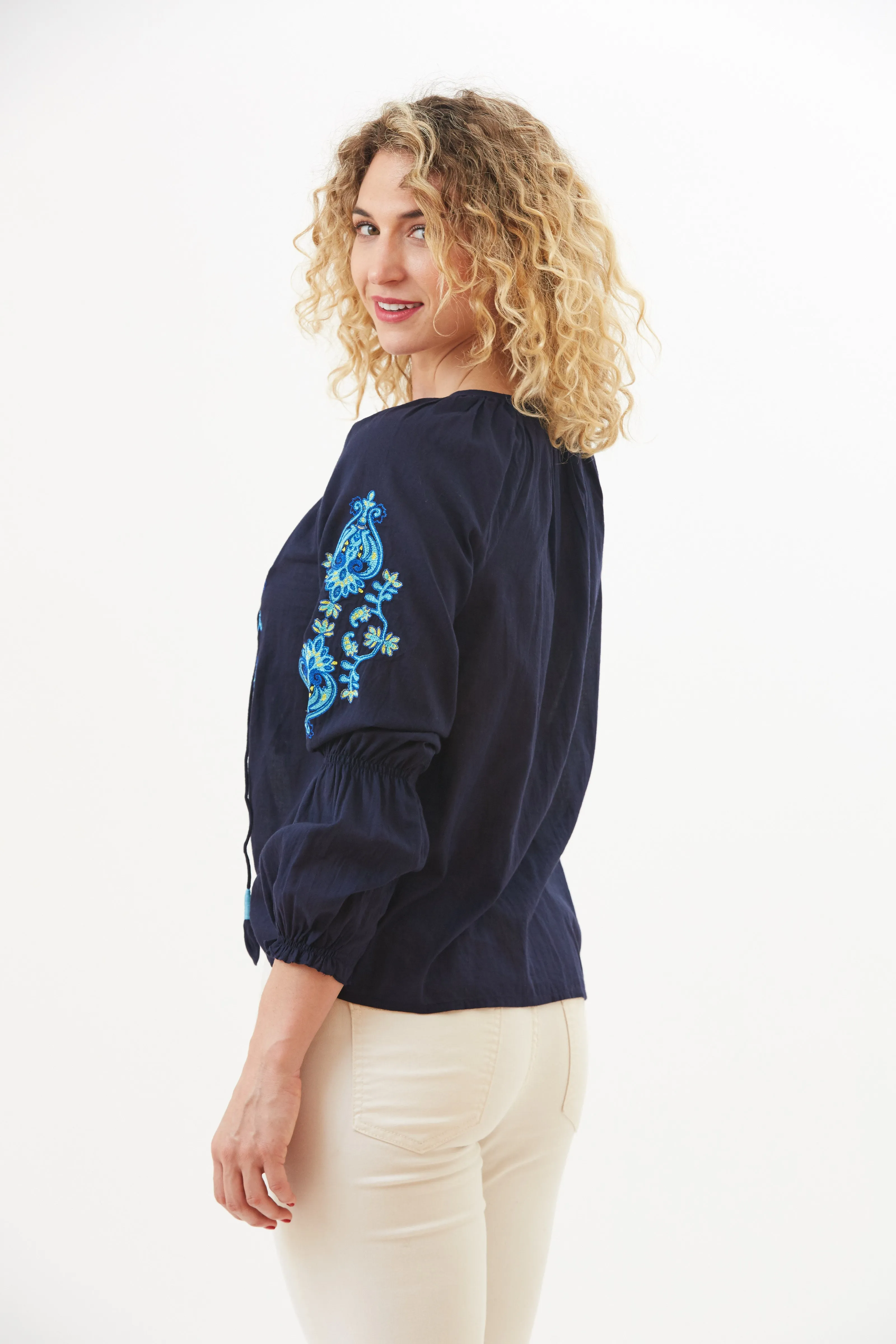 Meena Peasant Top