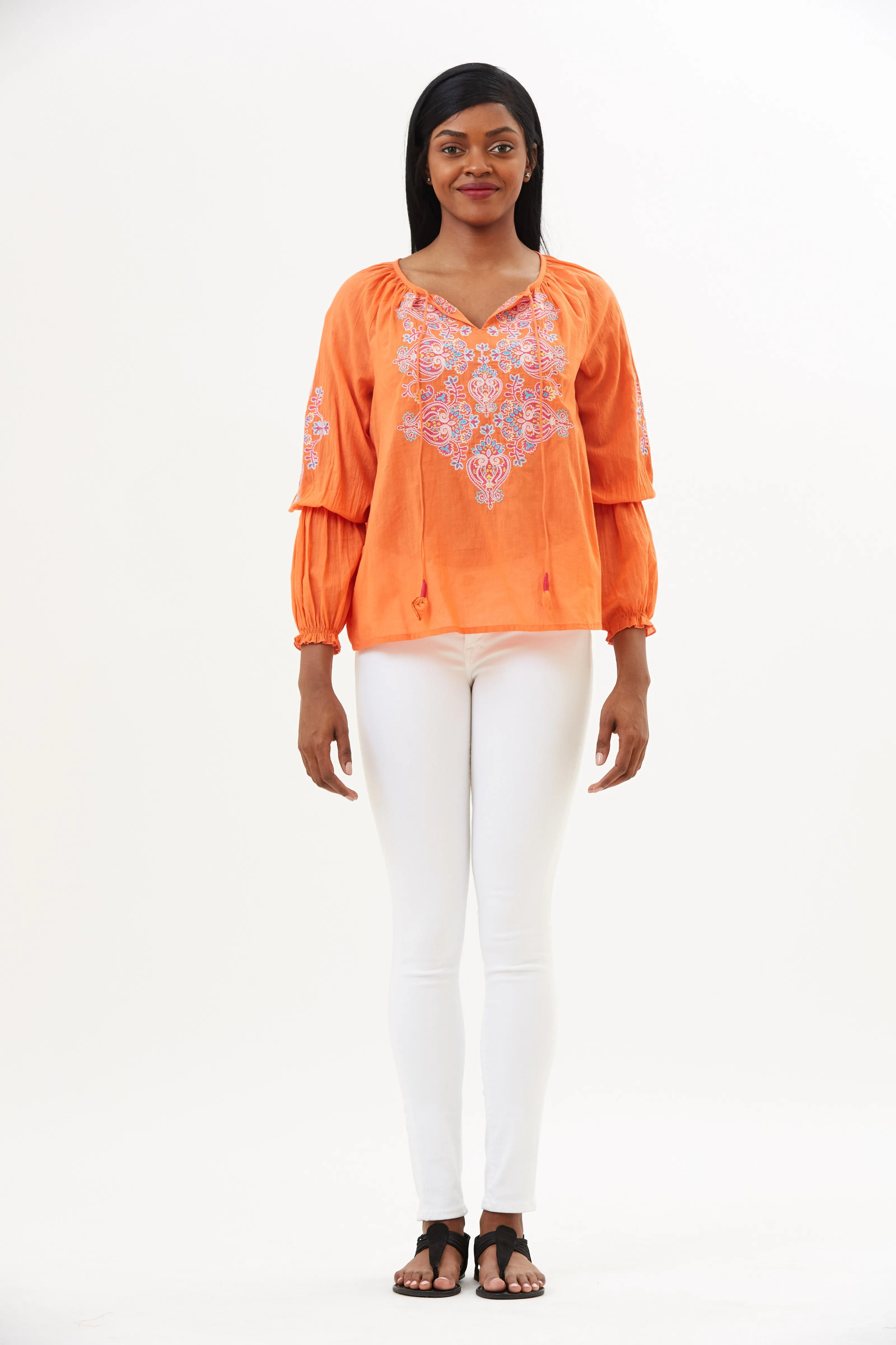 Meena Peasant Top