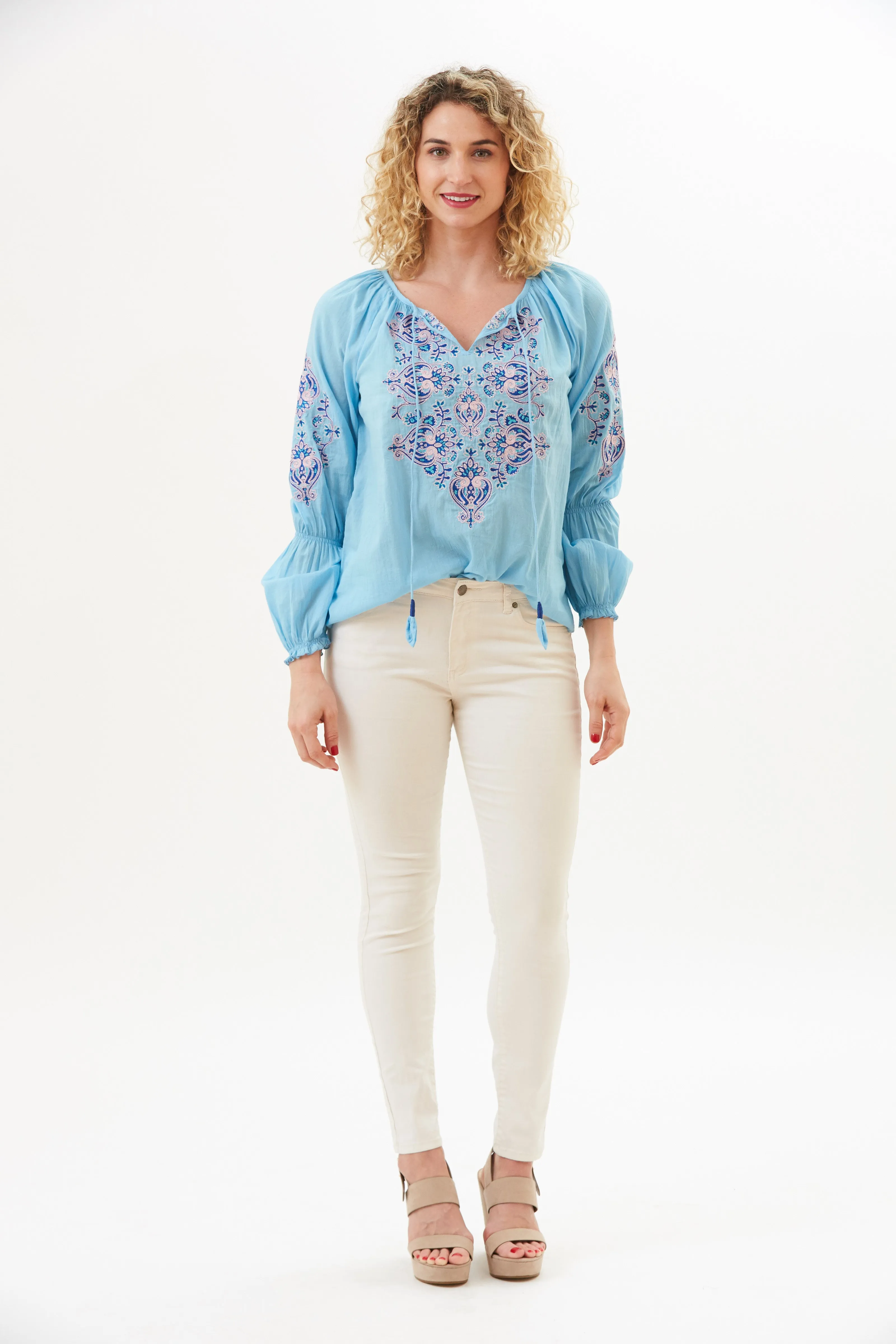 Meena Peasant Top