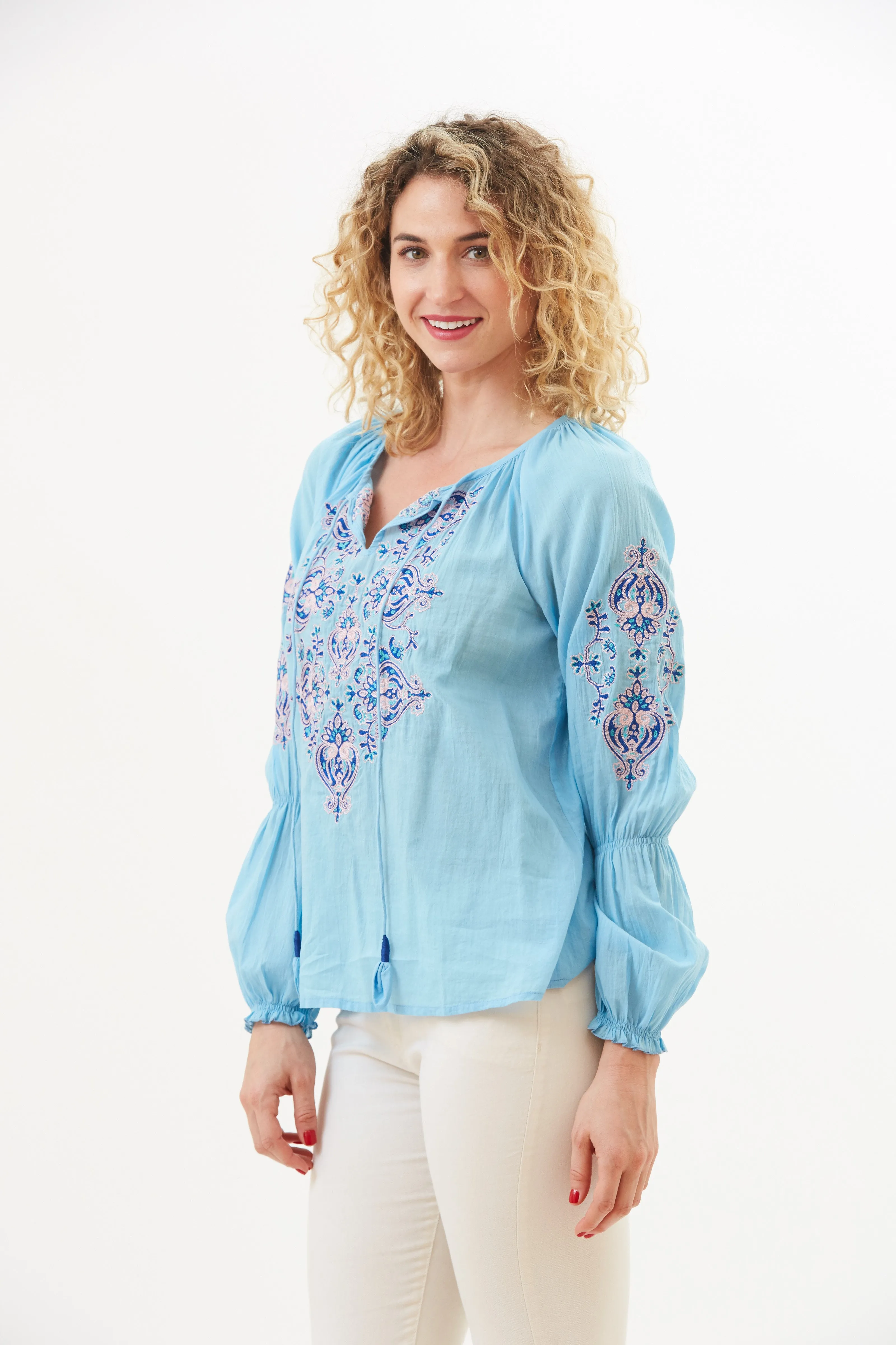 Meena Peasant Top