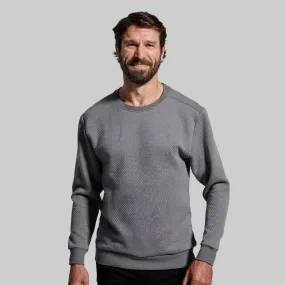 Men's Waffle Crewneck Pullover (Slate)