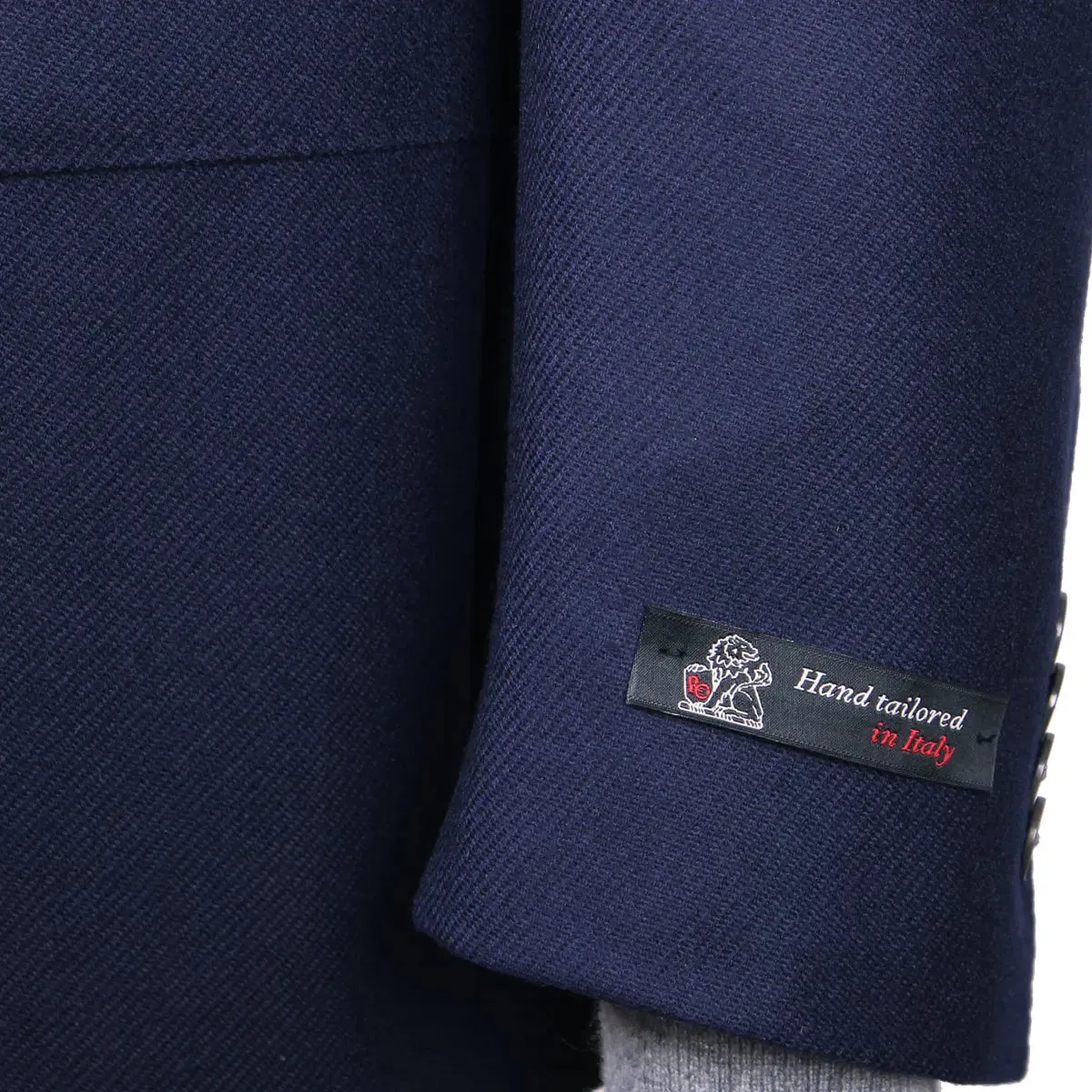 Navy-Blue Twill REDA Wool Blazer Jacket