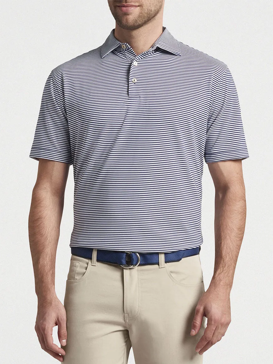 Peter Millar Hales Performance Jersey Polo in Navy