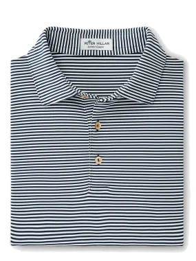 Peter Millar Hales Performance Jersey Polo in Navy