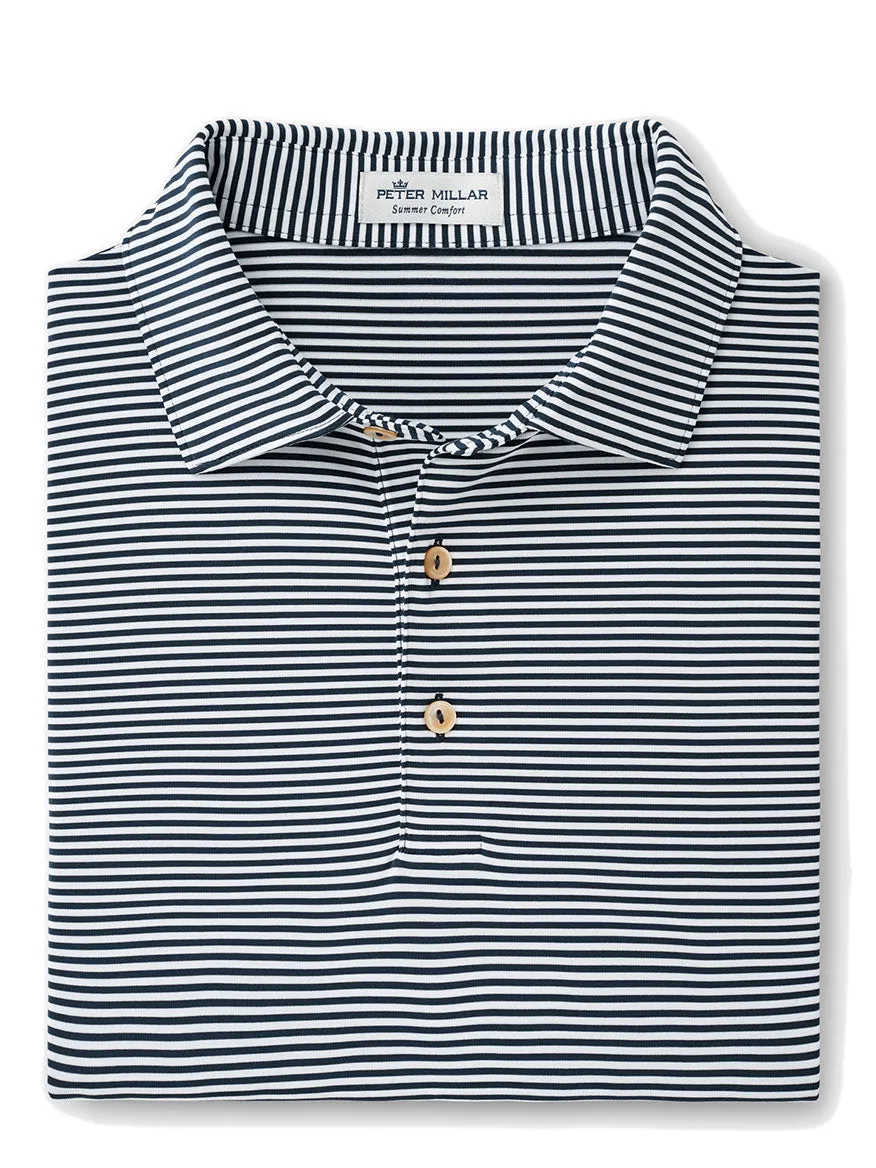 Peter Millar Hales Performance Jersey Polo in Navy