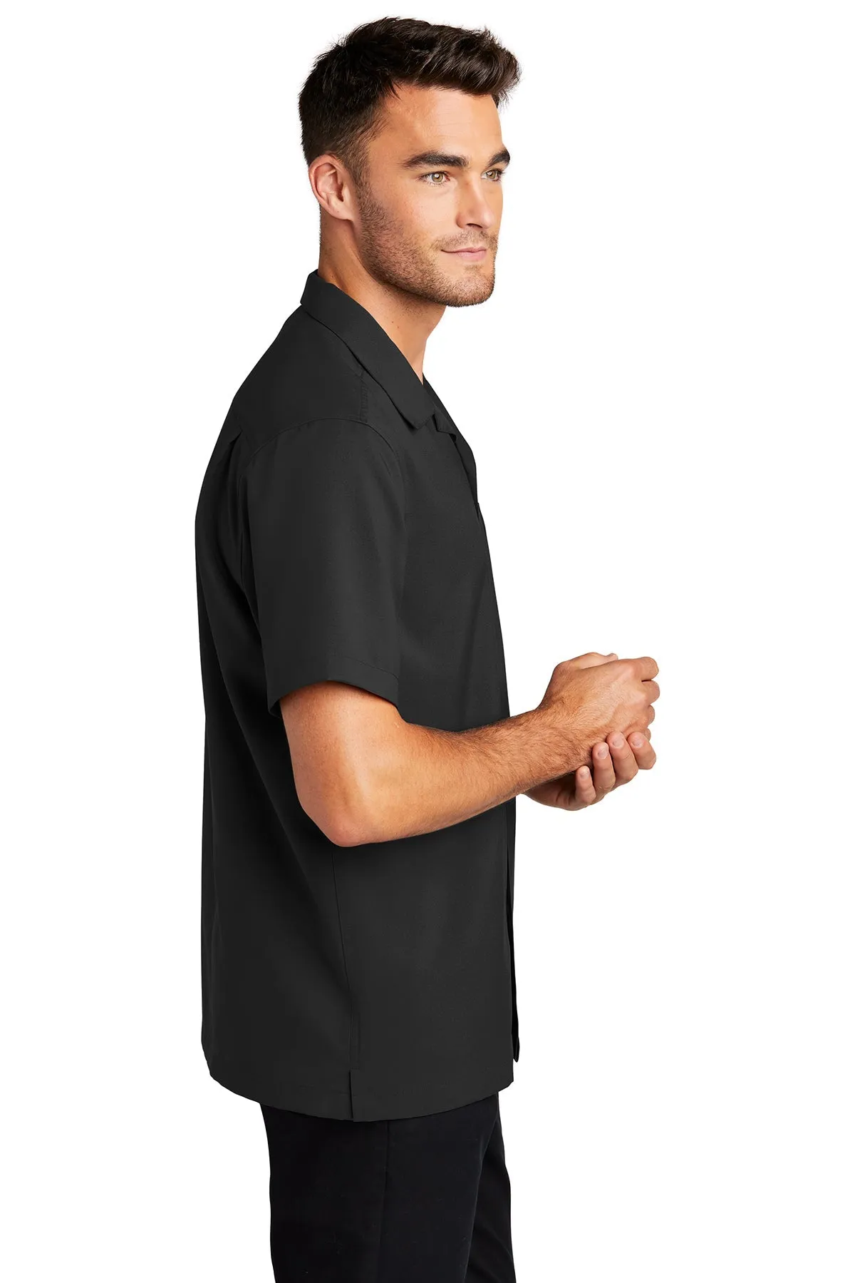 Port Authority Short Sleeve Performance Custom Shirts, Black