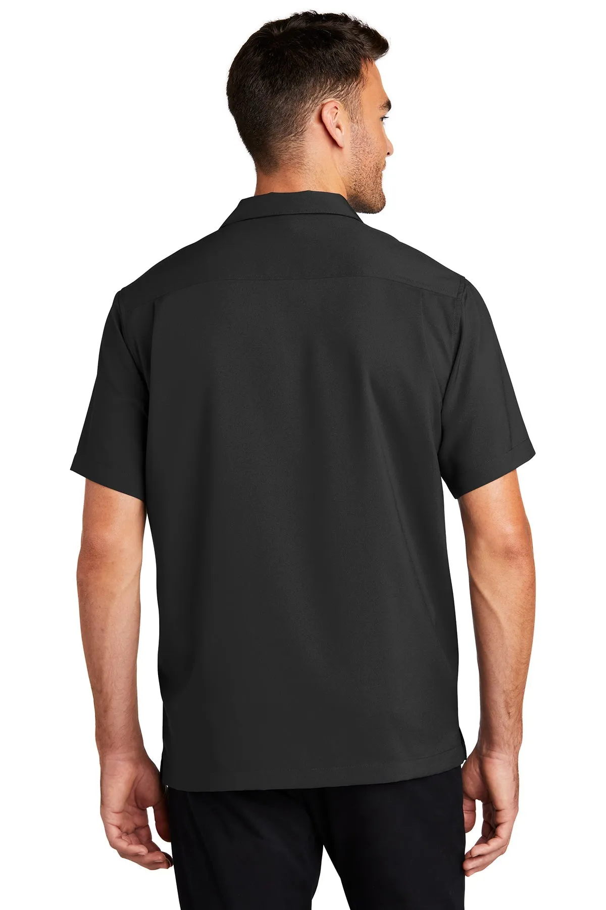 Port Authority Short Sleeve Performance Custom Shirts, Black