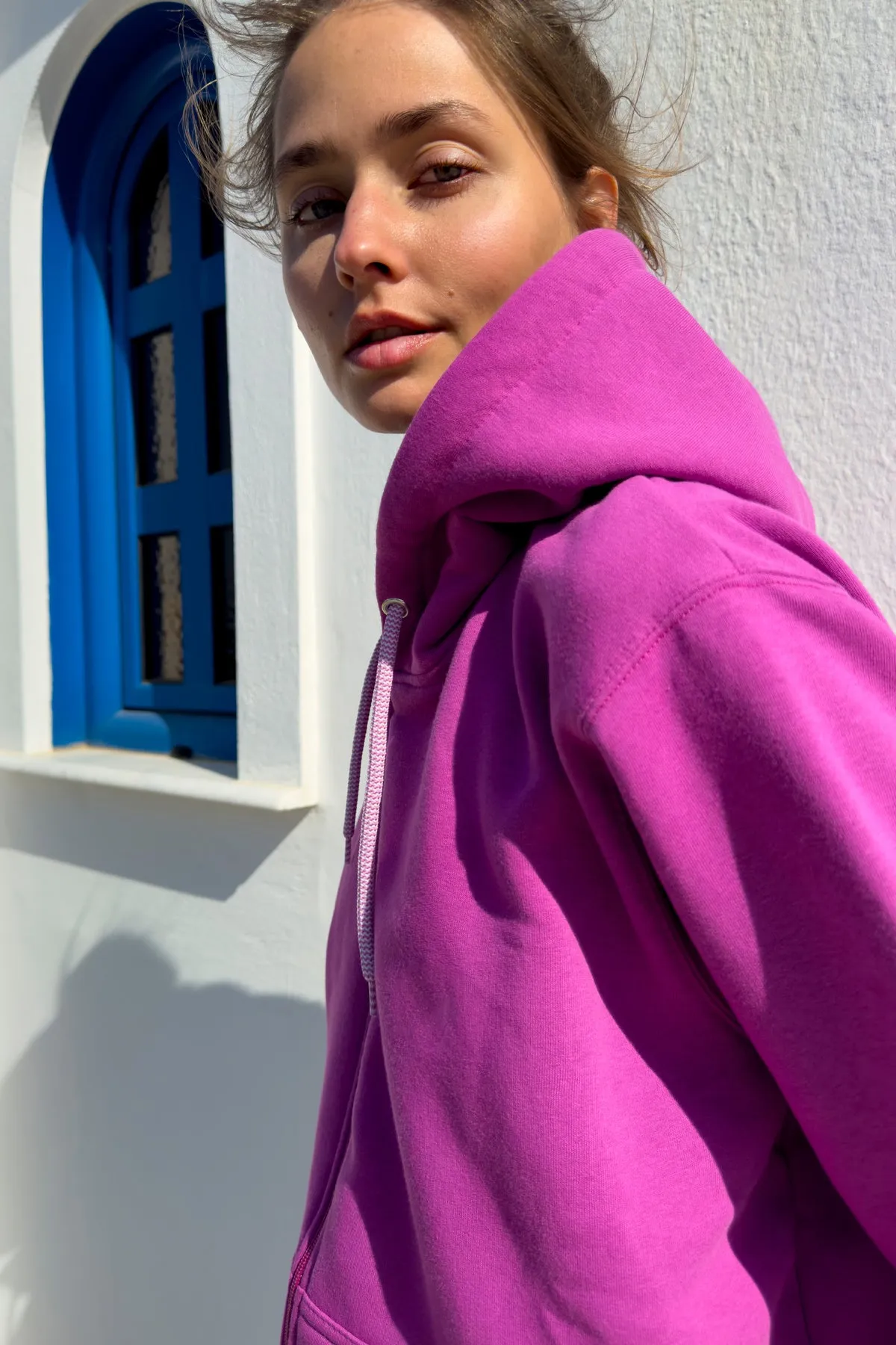 "Meltemi mou" Orchid Purple Hoodie 𝗢𝗻𝗲 𝗦𝗶𝘇𝗲