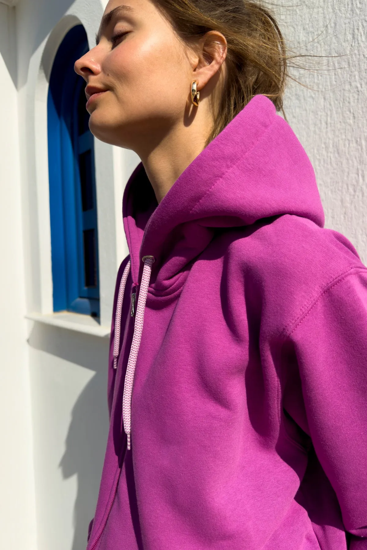 "Meltemi mou" Orchid Purple Hoodie 𝗢𝗻𝗲 𝗦𝗶𝘇𝗲