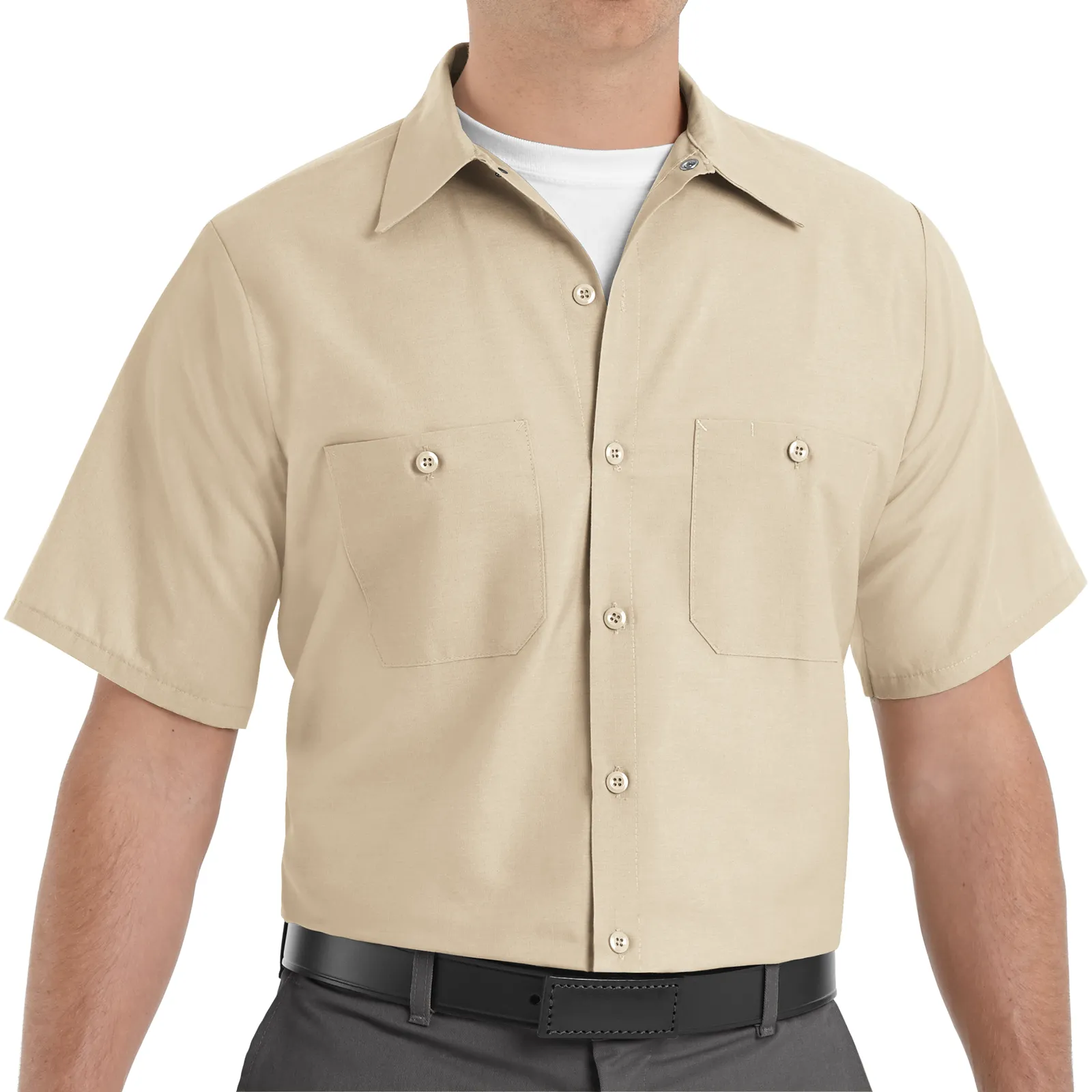 Red Kap Men's Industrial Short Sleeve Work Shirt
