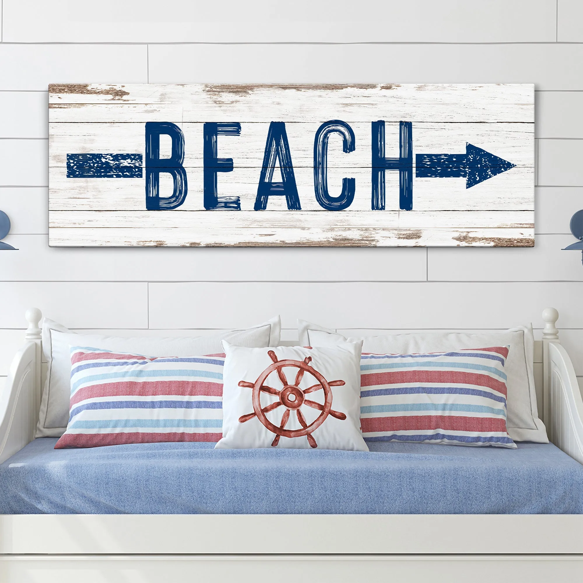 Shore Direction Arrow Beach Sign II