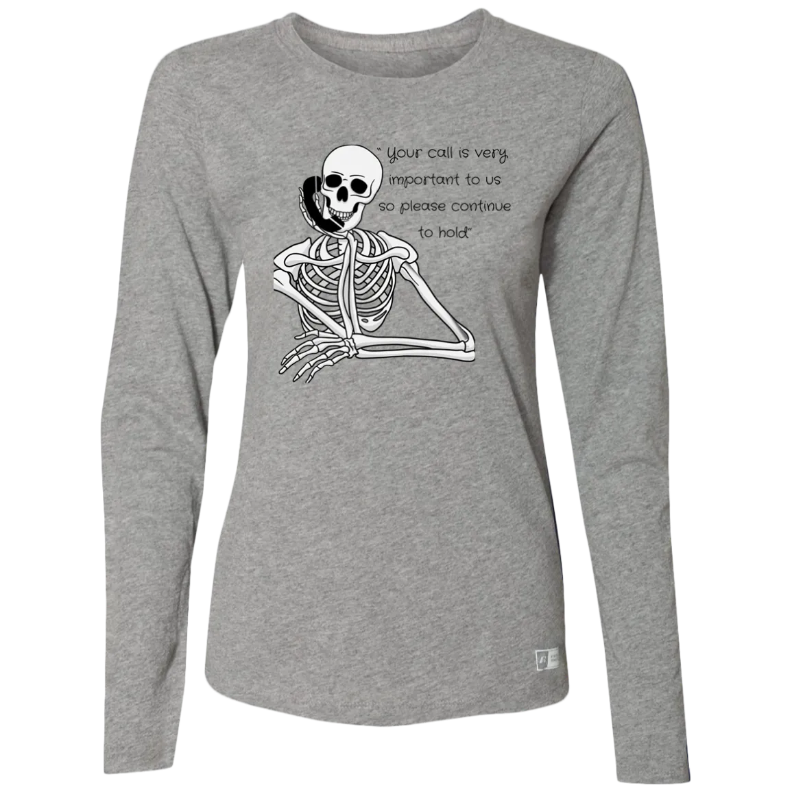 Skeleton Work Day Long Sleeve Tee