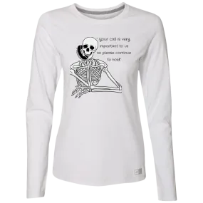 Skeleton Work Day Long Sleeve Tee