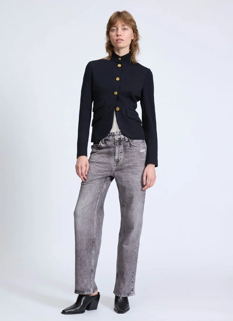 Slade Cropped Textured Blazer