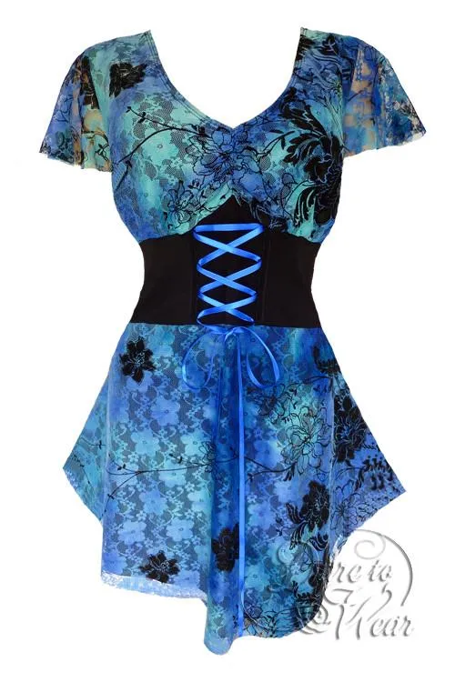 Sweetheart Top in Blue Lagoon