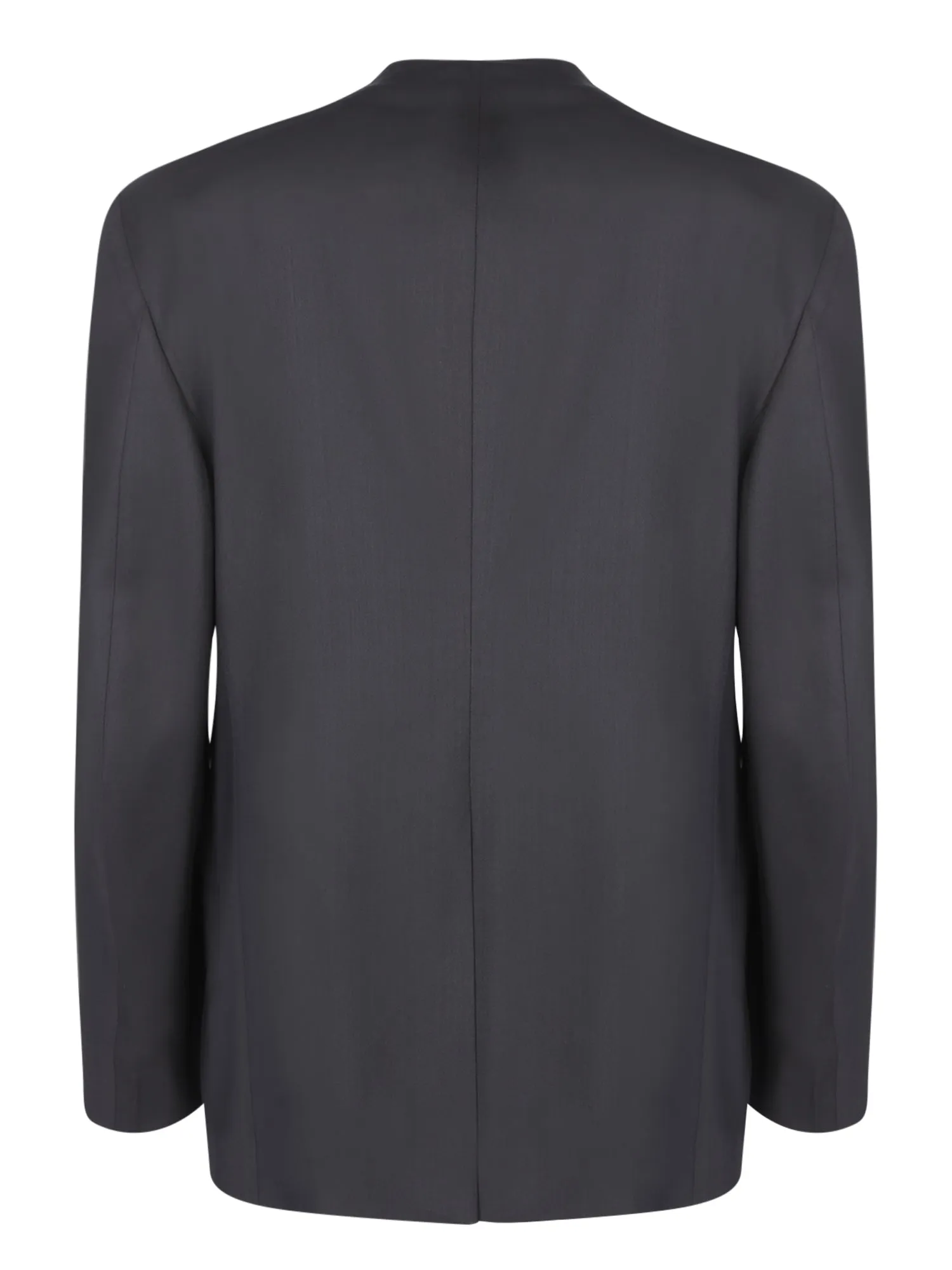 Tailored Wool Blend Black Jacket