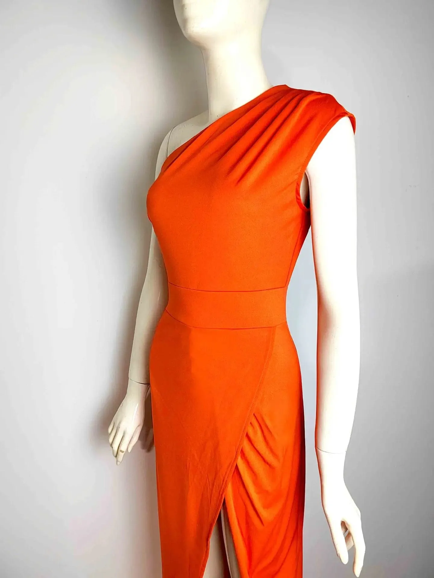 Woman Gala Dresses Sexy One Shoulder Formal  Cocktail Coquette Front Slit Prom Dress