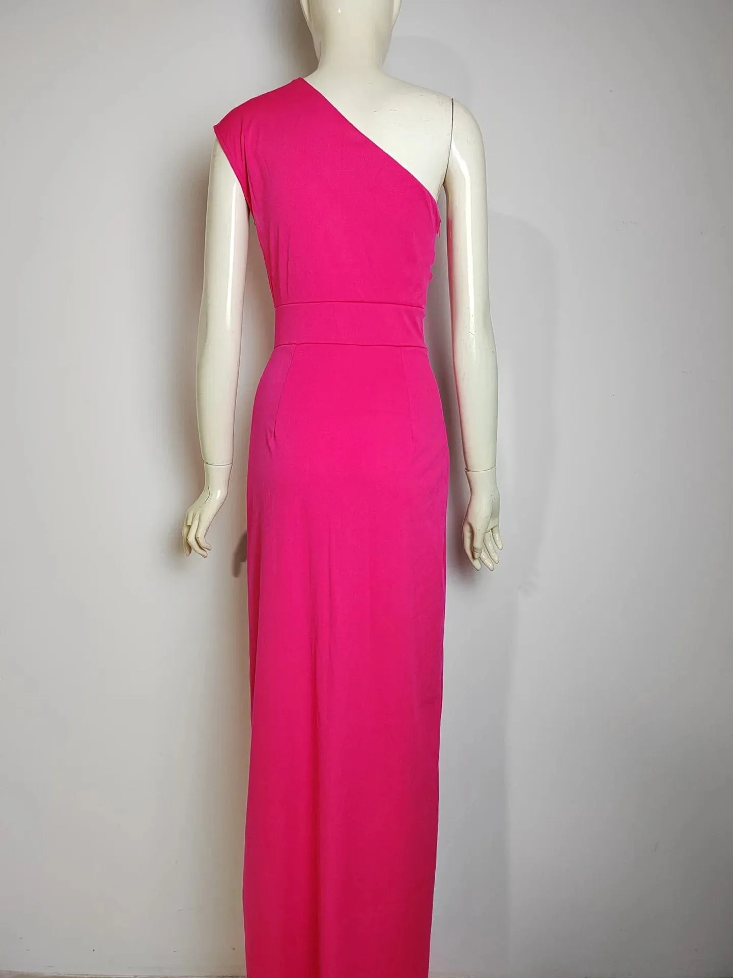 Woman Gala Dresses Sexy One Shoulder Formal  Cocktail Coquette Front Slit Prom Dress