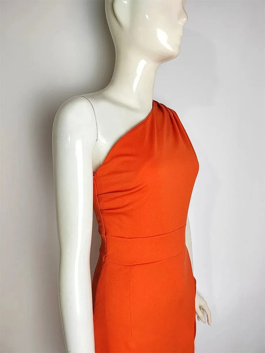 Woman Gala Dresses Sexy One Shoulder Formal  Cocktail Coquette Front Slit Prom Dress