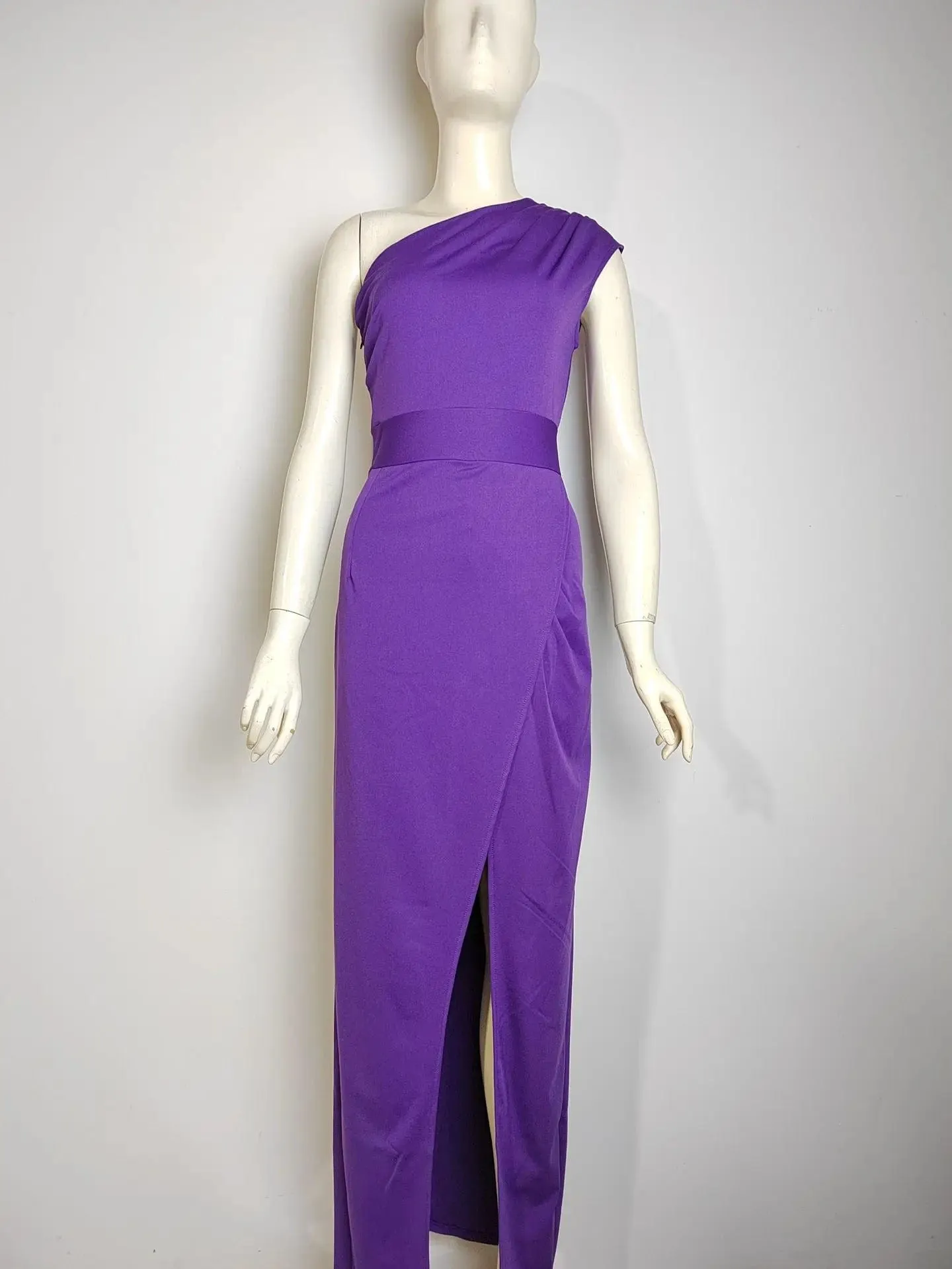 Woman Gala Dresses Sexy One Shoulder Formal  Cocktail Coquette Front Slit Prom Dress