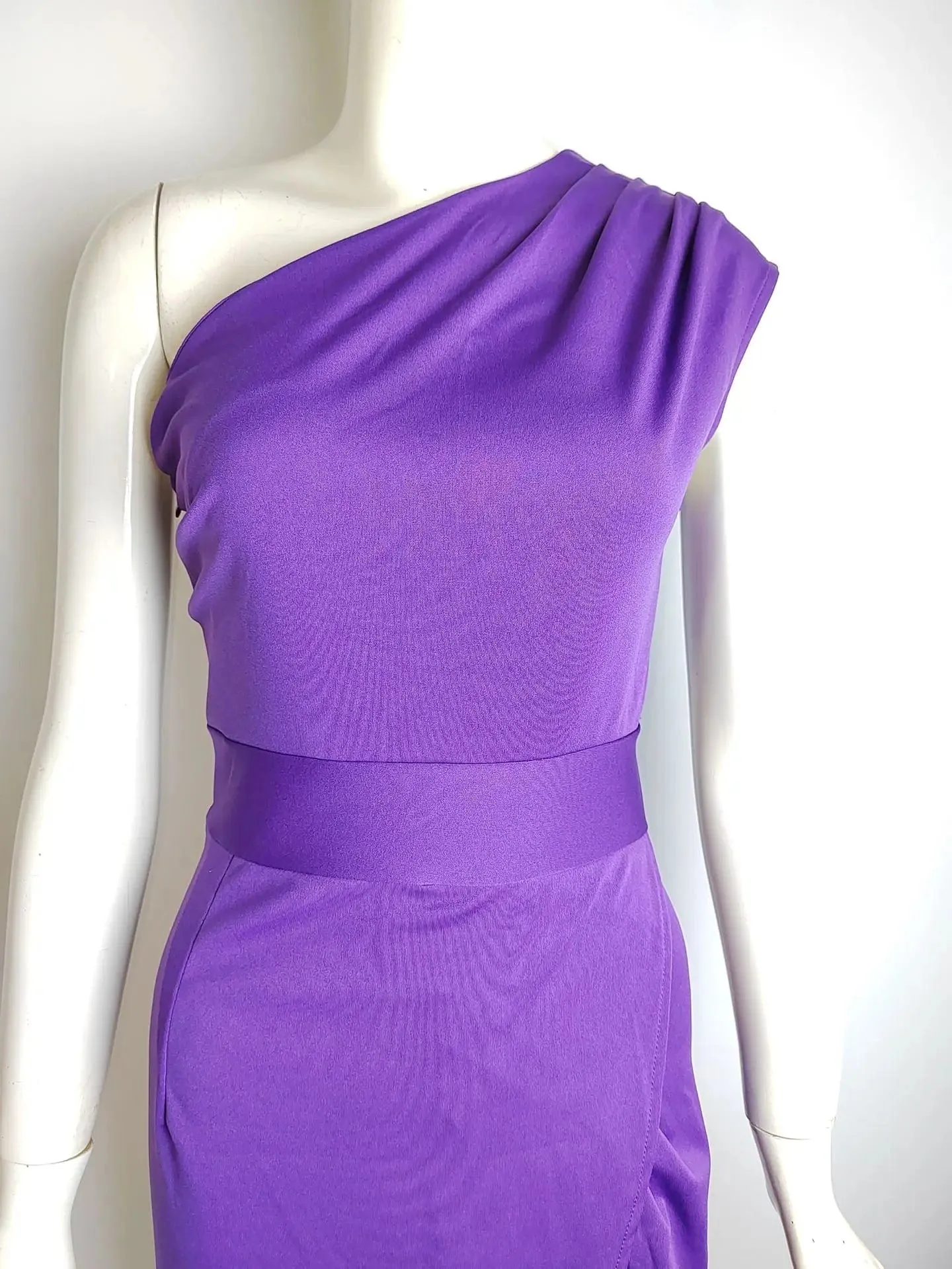 Woman Gala Dresses Sexy One Shoulder Formal  Cocktail Coquette Front Slit Prom Dress