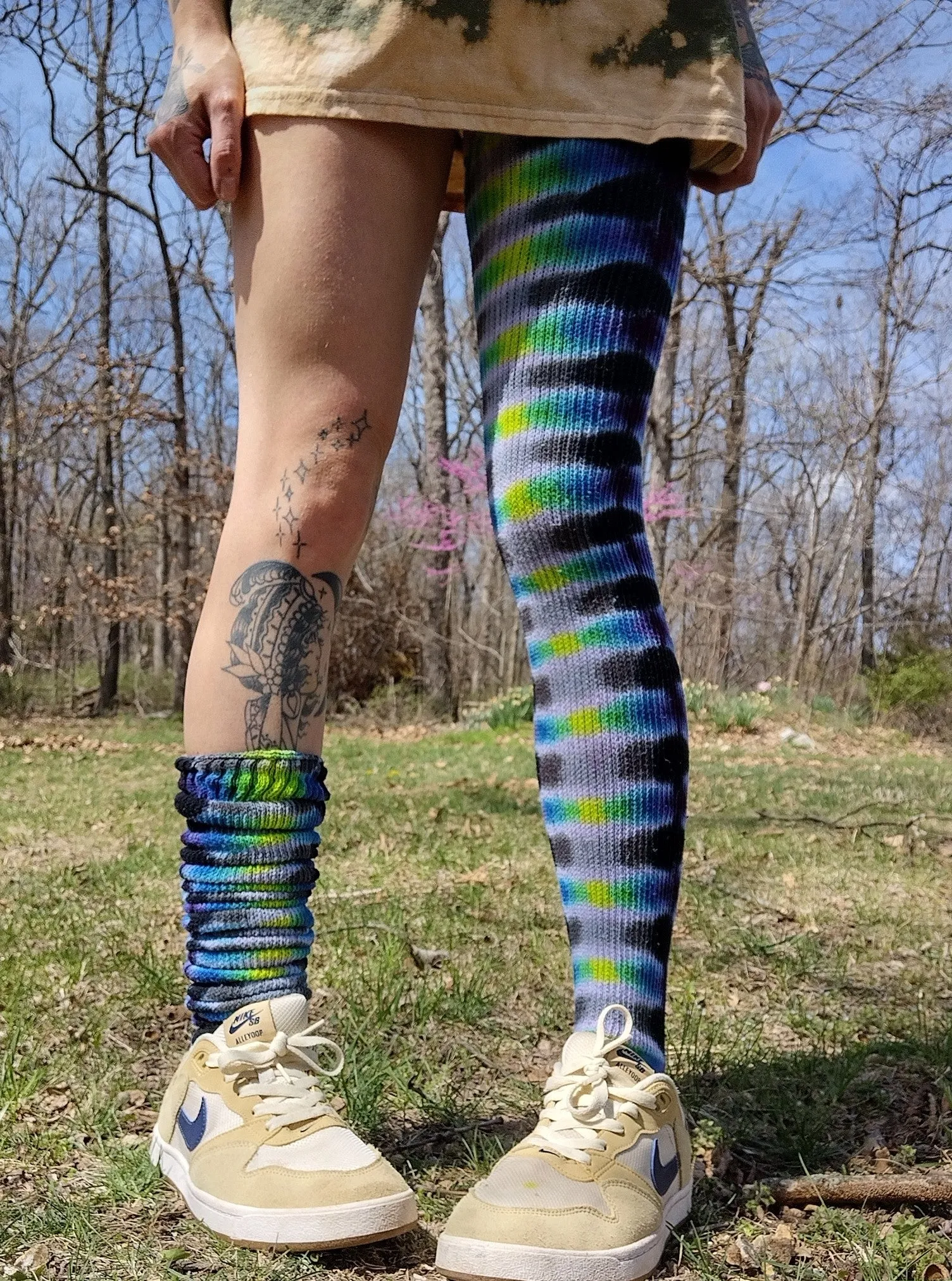 Womens Noxious Thigh High Socks