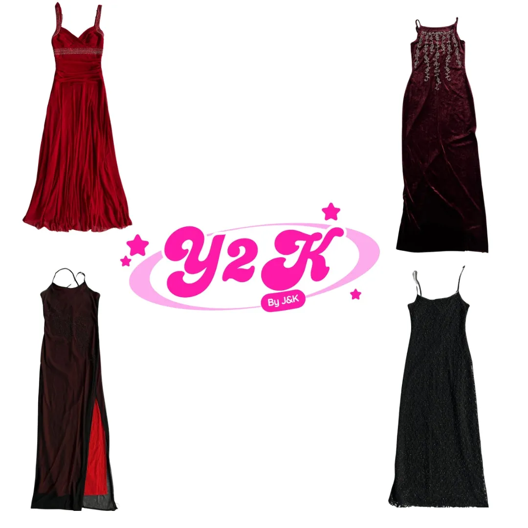 Y2K Winter Formal Romantic Dress