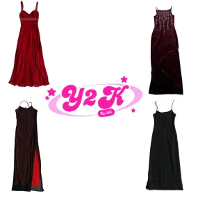 Y2K Winter Formal Romantic Dress